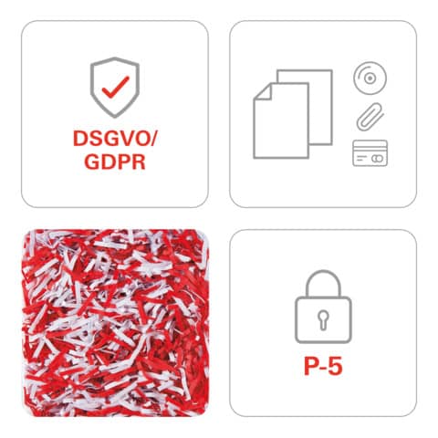 Distruggidocumenti uso moderato HSM Shredstar X6 pro - P-5 - 20 L - taglio a microframmenti 2x15mm - 1046111